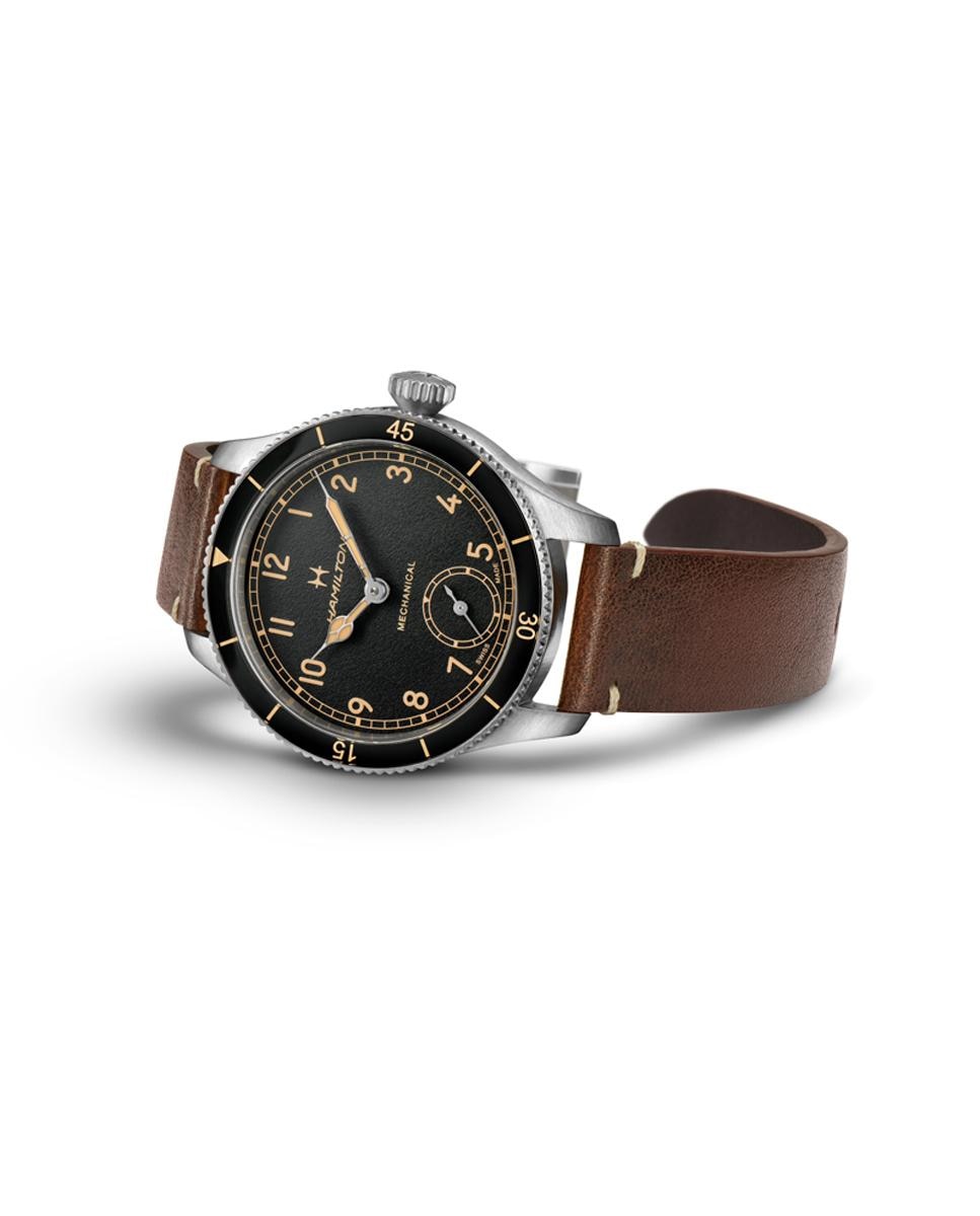 Reloj de hombre mecánico khaki aviation pilot pioneer h76719530 con correa de piel - Hamilton - Gris Gris-2