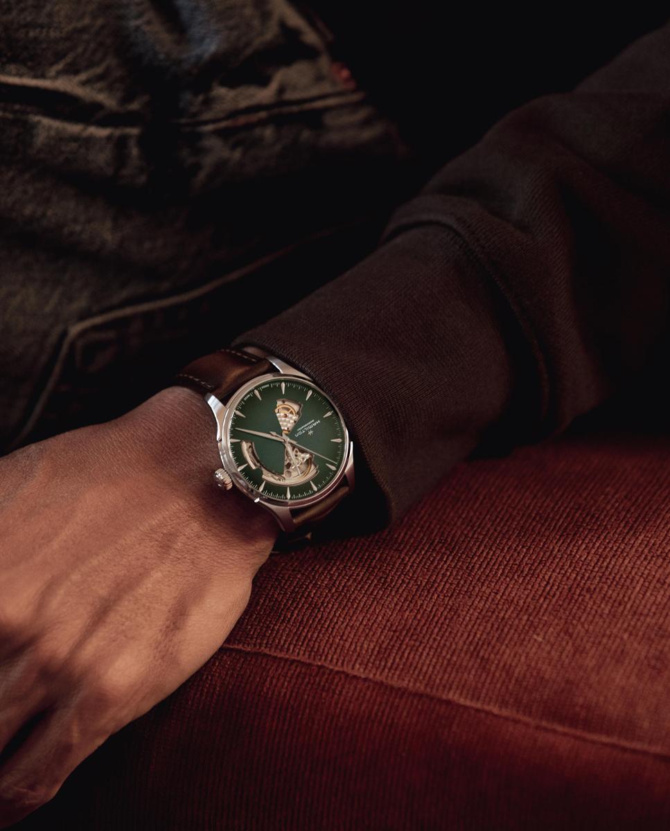 Reloj de hombre automático jazzmaster open heart de 40 mm