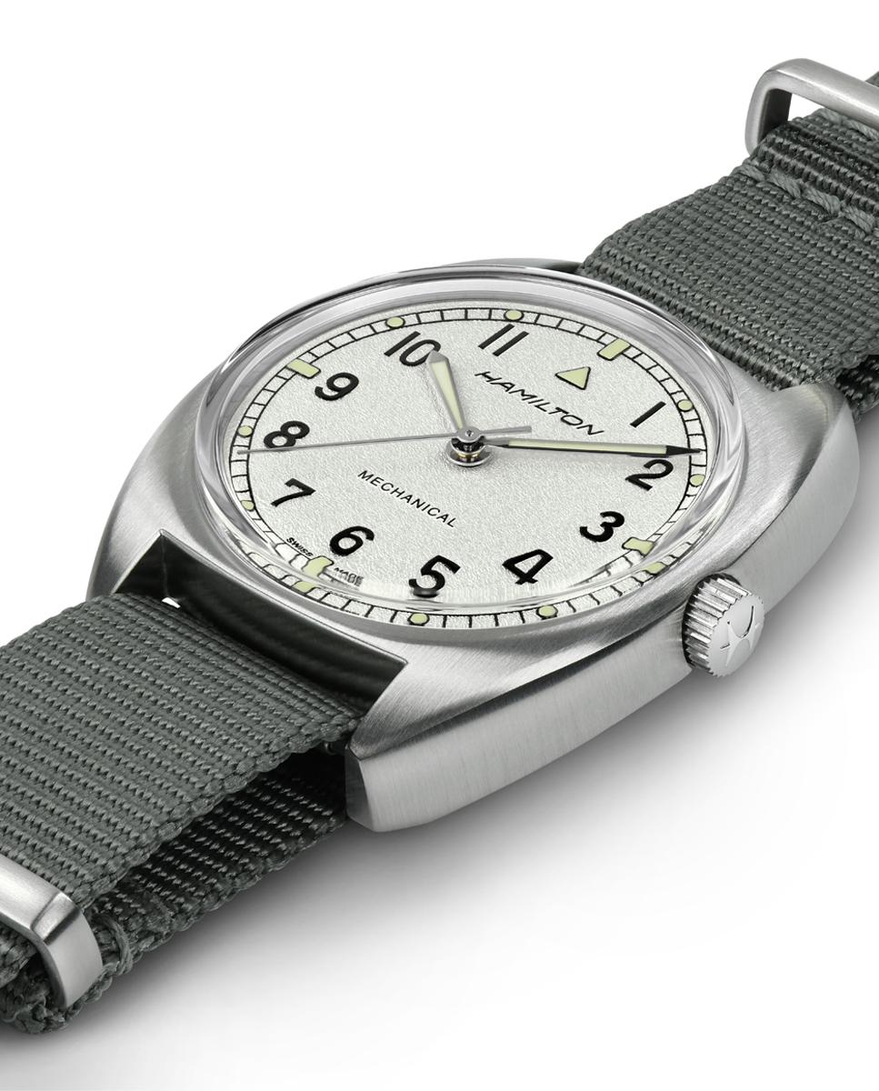 Reloj de hombre mecánico khaki aviation pilot pioneer de 36 mm h76419951 con correa textil - Hamilton - Gris Gris-3