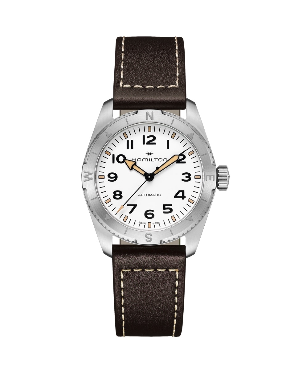 Hamilton - Reloj de hombre automático Khaki Field Expedition de 37 mm H70225510 con correa de piel.