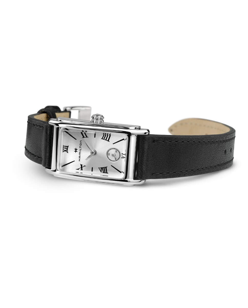 Reloj de mujer American Classic Ardmore H11221750 con correa de piel - Hamilton - Negro Negro-2