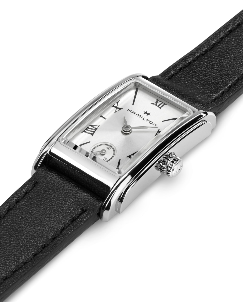 Reloj de mujer American Classic Ardmore H11221750 con correa de piel - Hamilton - Negro Negro-3