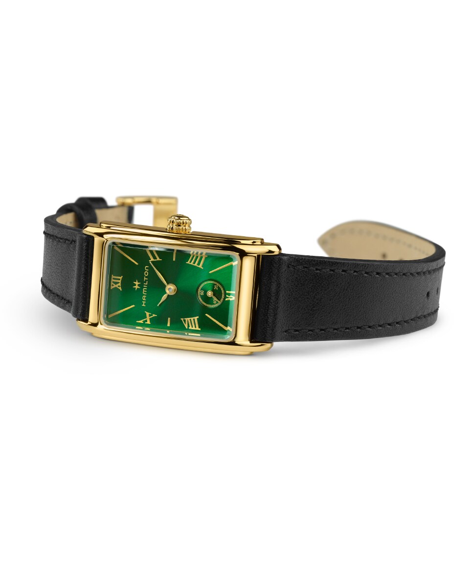 Reloj de mujer American Classic Ardmore H11261760 con correa de piel - Hamilton - Negro Negro-2