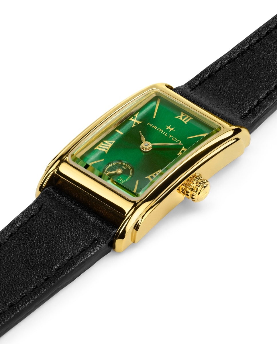 Reloj de mujer American Classic Ardmore H11261760 con correa de piel - Hamilton - Negro Negro-3