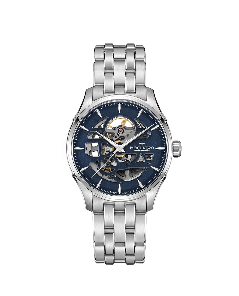Imagen 0 de Reloj de hombre automático Jazzmaster Sketeton de 40 mm H42535141 de acero Plata