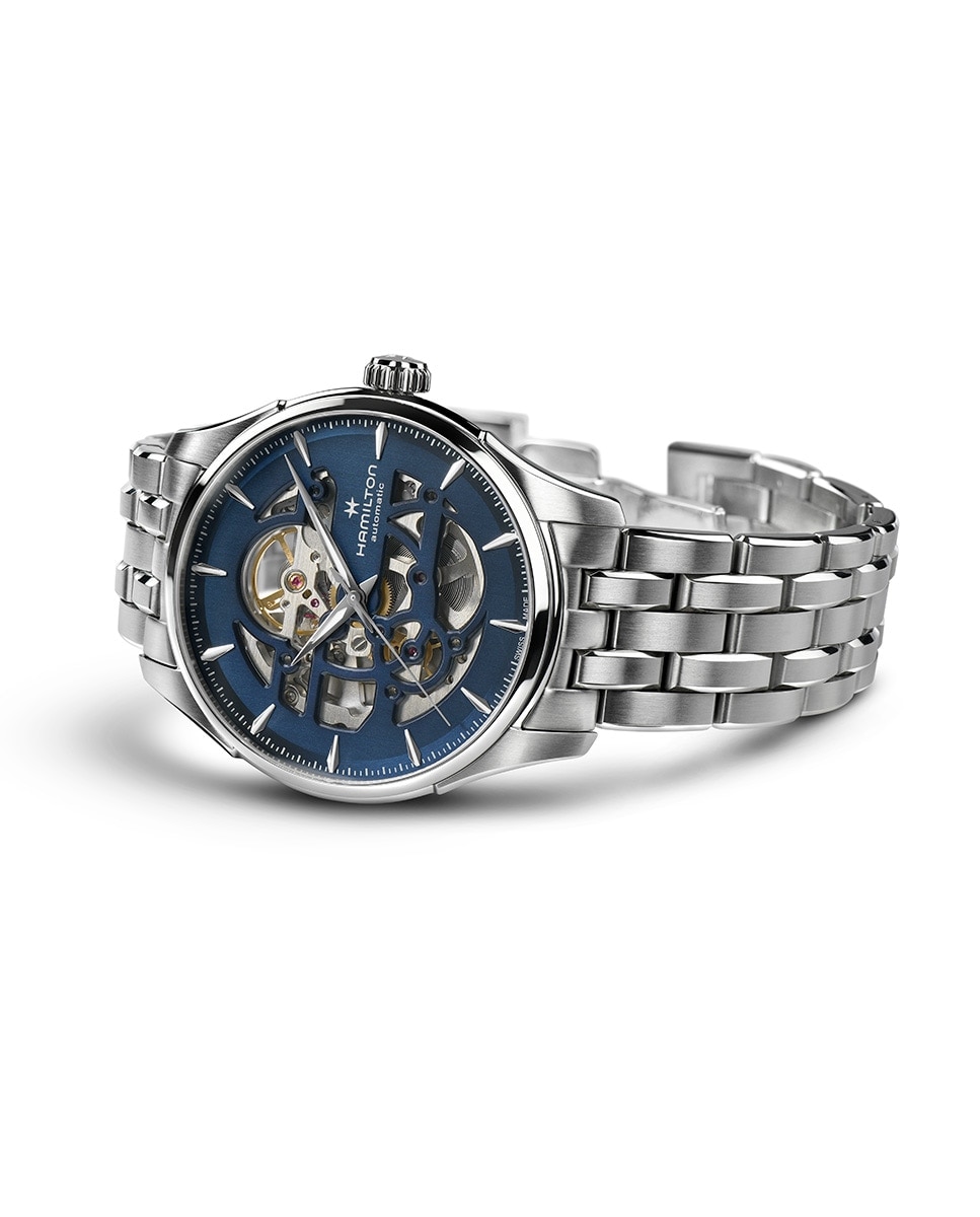 Reloj de hombre automático Jazzmaster Sketeton de 40 mm H42535141 de acero - Hamilton - Plata Plata-2