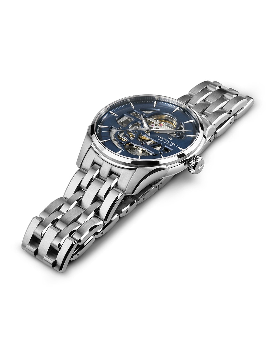 Reloj de hombre automático Jazzmaster Sketeton de 40 mm H42535141 de acero - Hamilton - Plata Plata-3