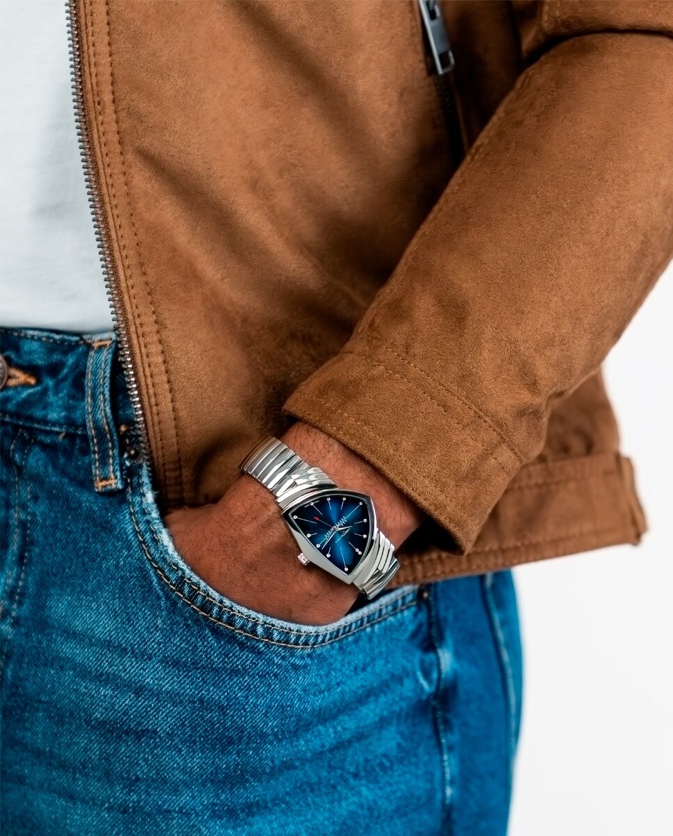 Reloj de hombre Ventura L de cuarzo H24411142 de acero - Hamilton - Azul Azul-3