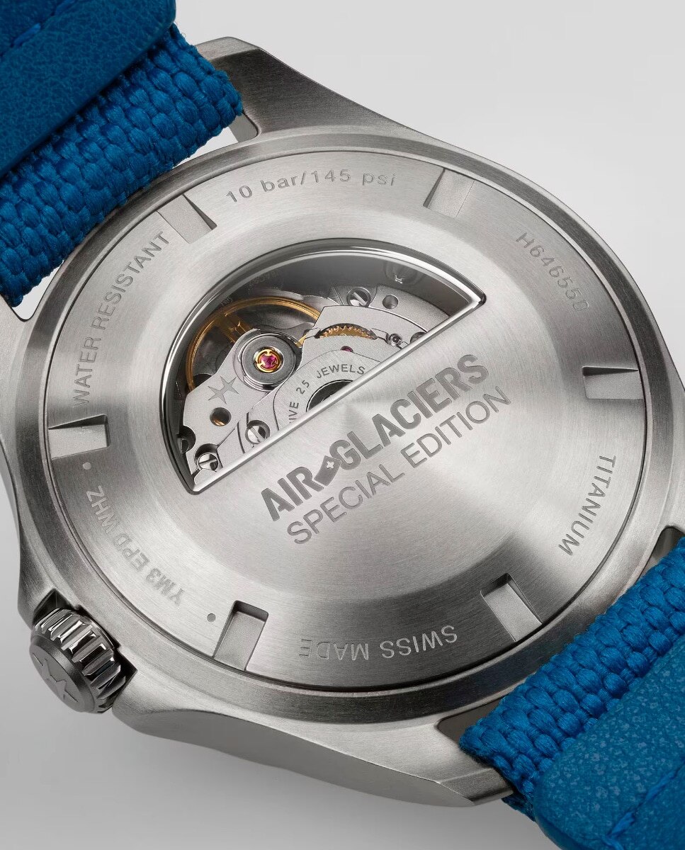 Reloj de hombre automático Khaki Aviation Pilot Day Date Auto Air Glaciers Edition H64655941 - Hamilton - Azul Azul-4