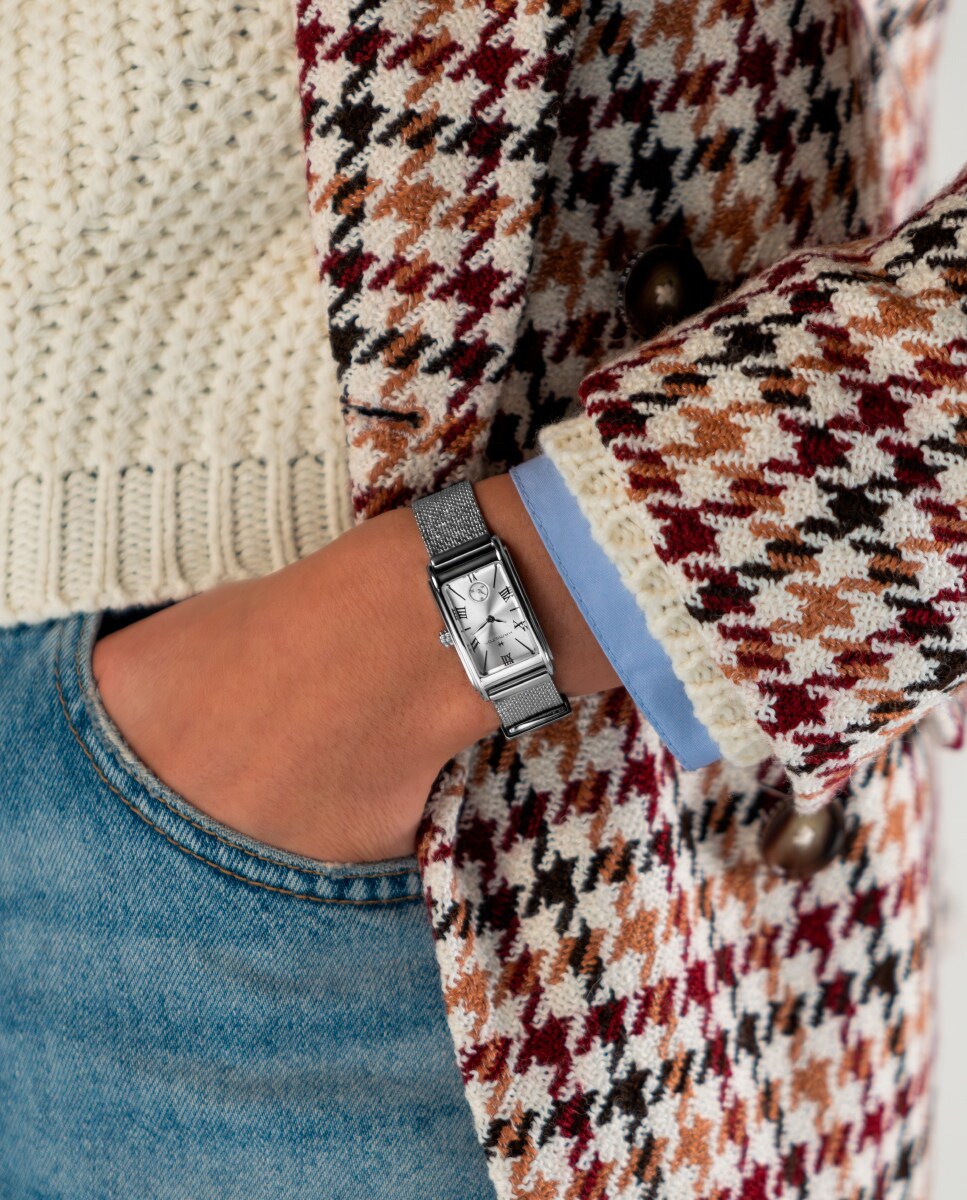 Reloj de mujer American Classic Ardmore H11221150 con brazalete de acero - Hamilton - Gris Gris-4