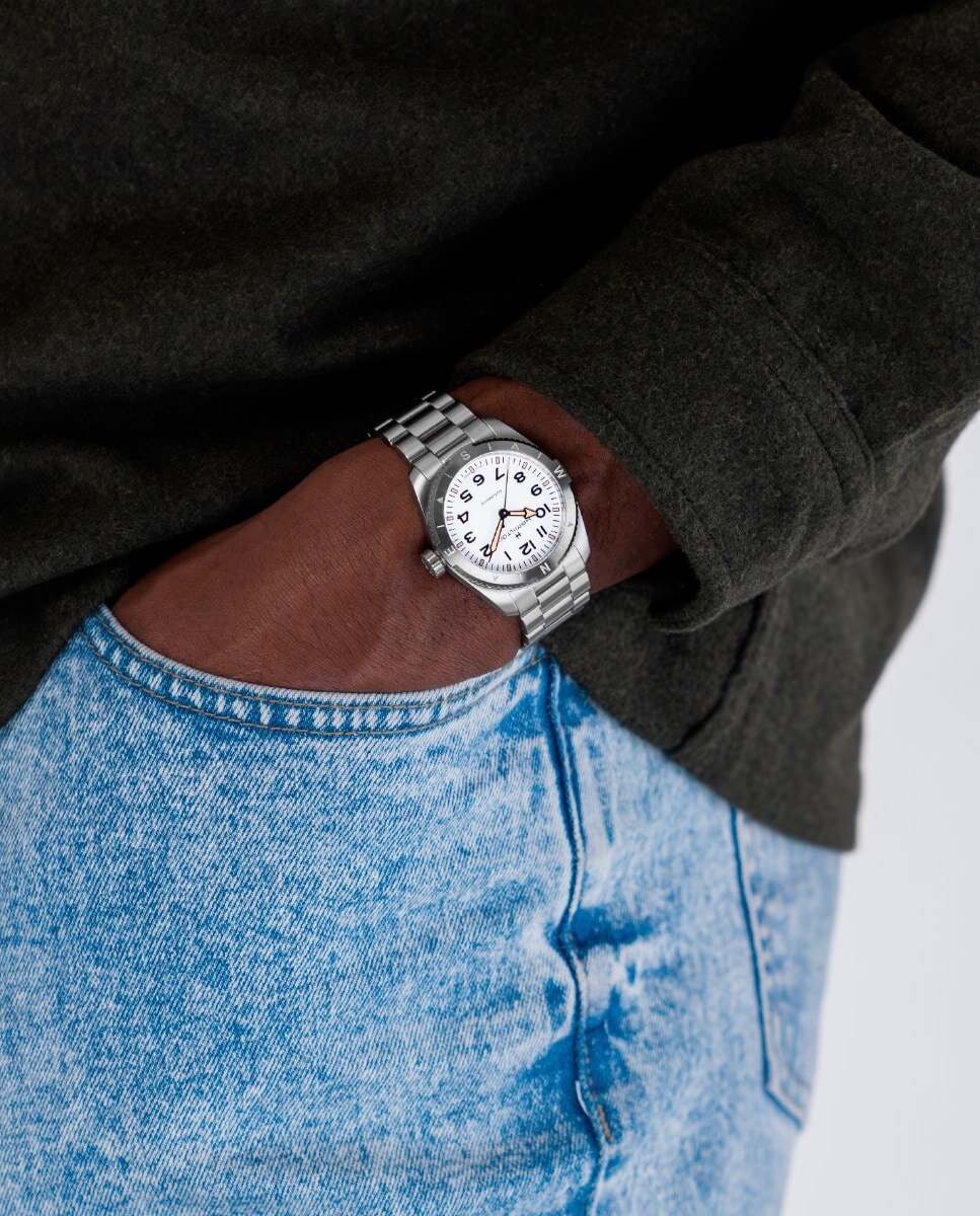 Reloj de mujer automático Khaki Field Expedition de 37 mm H70225110 de acero - Hamilton - Plata Plata-4