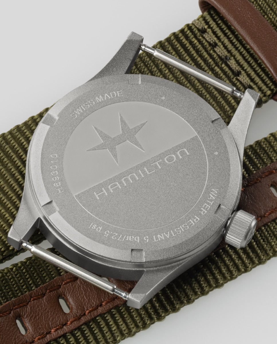 Reloj de mujer Khaki Field Quartz de 33 mm H69301910 con correa textil - Hamilton - Blanco Blanco-4