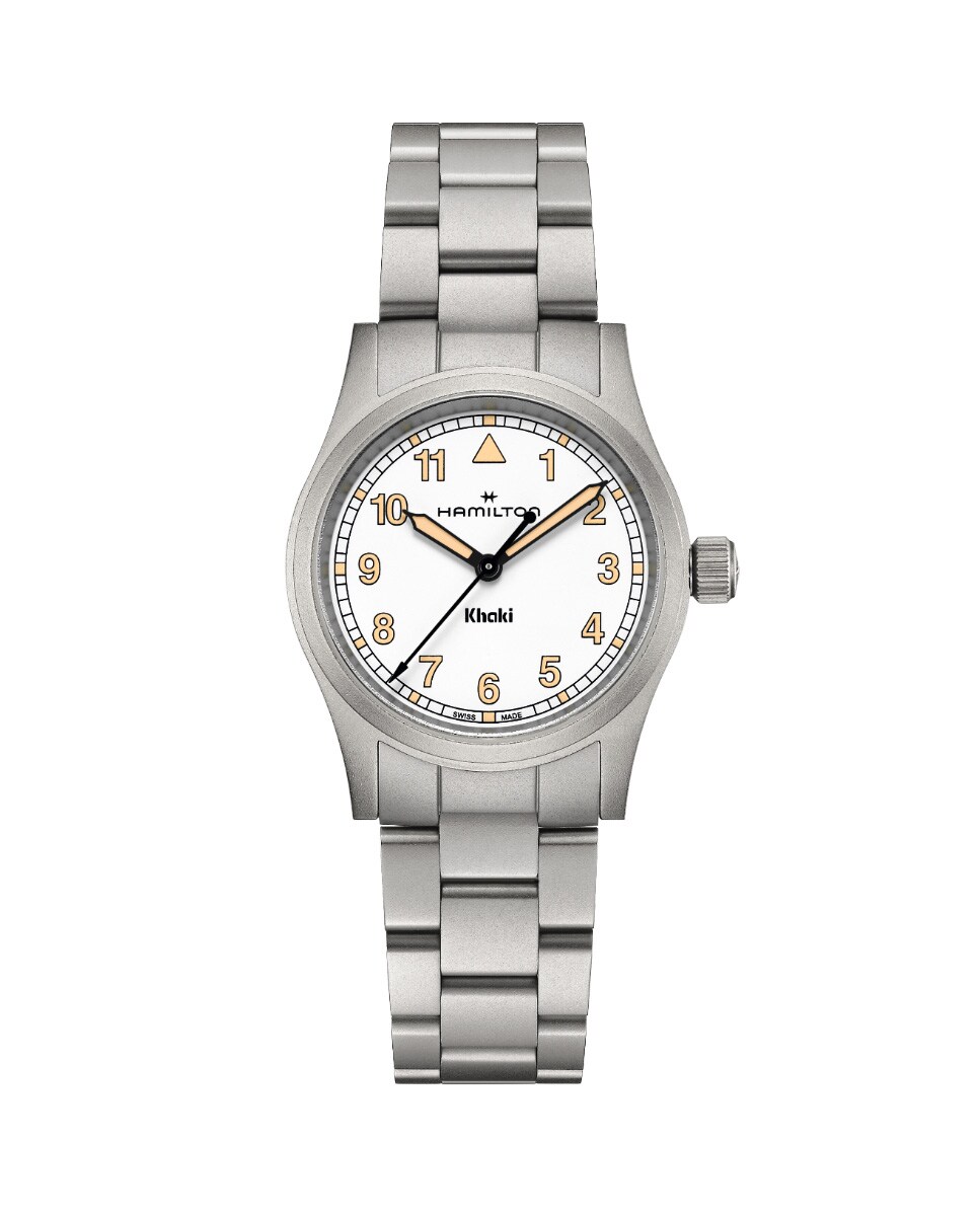Reloj de mujer Khaki Field Quartz de 33 mm H69301110 de acero Plata-1