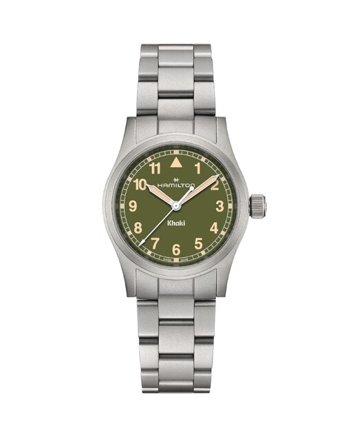 Imagen 0 de Reloj de mujer Khaki Field Quartz de 33 mm H69301160 de acero