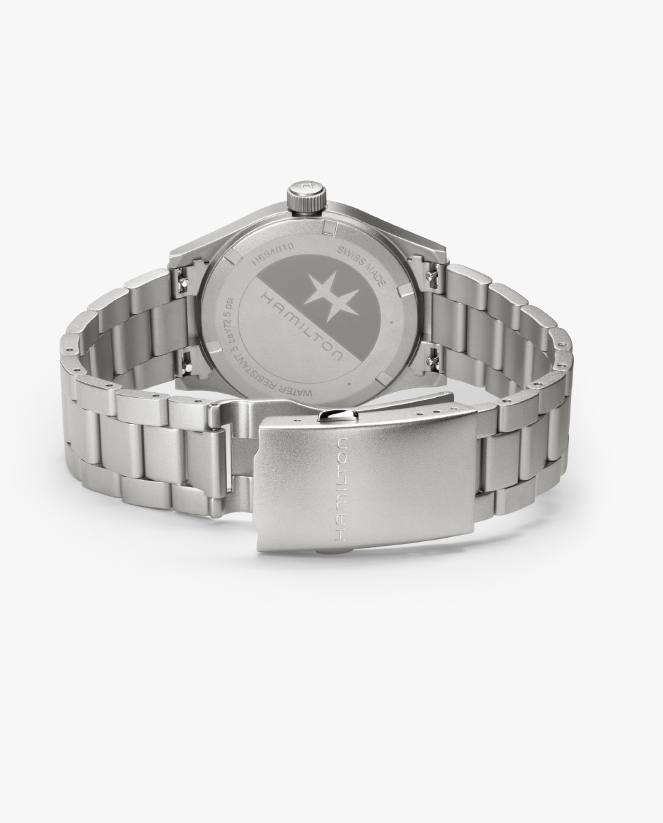 Reloj de hombre Khaki Field Quartz de 38 mm H69401130 de acero Plata-4