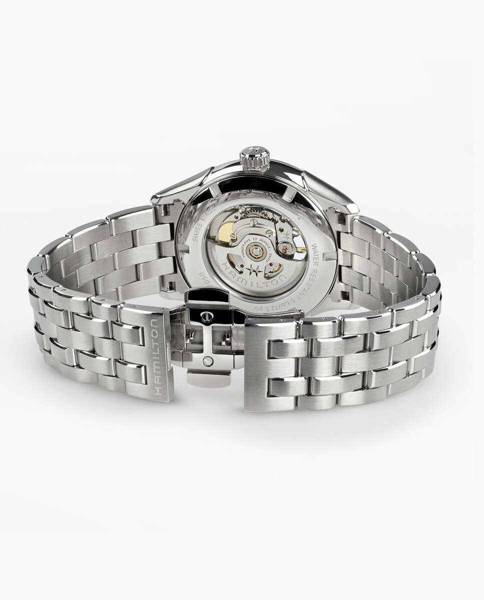 Reloj automático de hombre jazzmaster open heart de 42 mm h32705180 de acero - Hamilton - Plateado Plateado-2