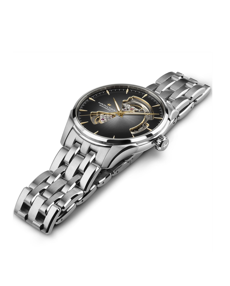 Reloj automático de hombre jazzmaster open heart de 40 mm h32675181 de acero - Hamilton - Plateado Plateado-2