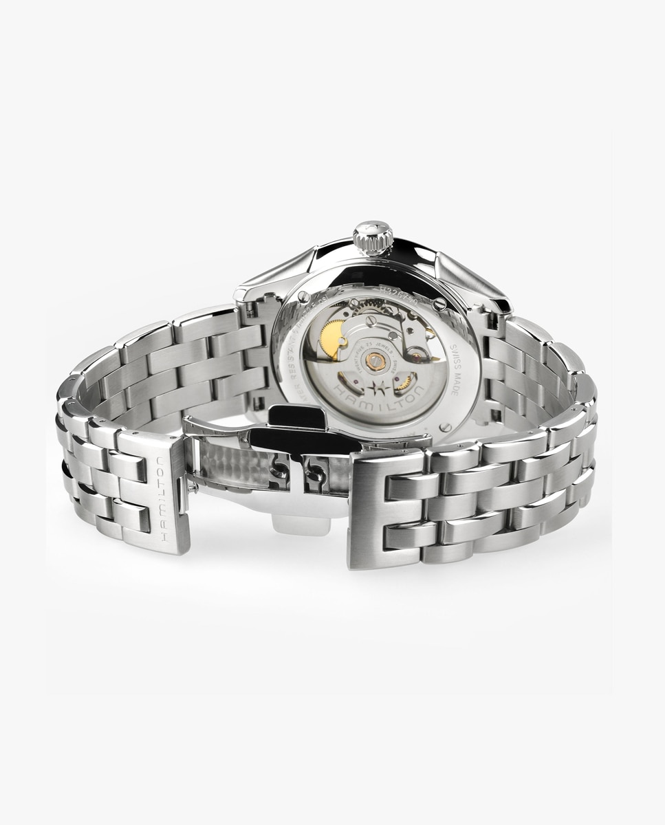 Reloj automático de hombre jazzmaster open heart de 40 mm h32675181 de acero - Hamilton - Plateado Plateado-3