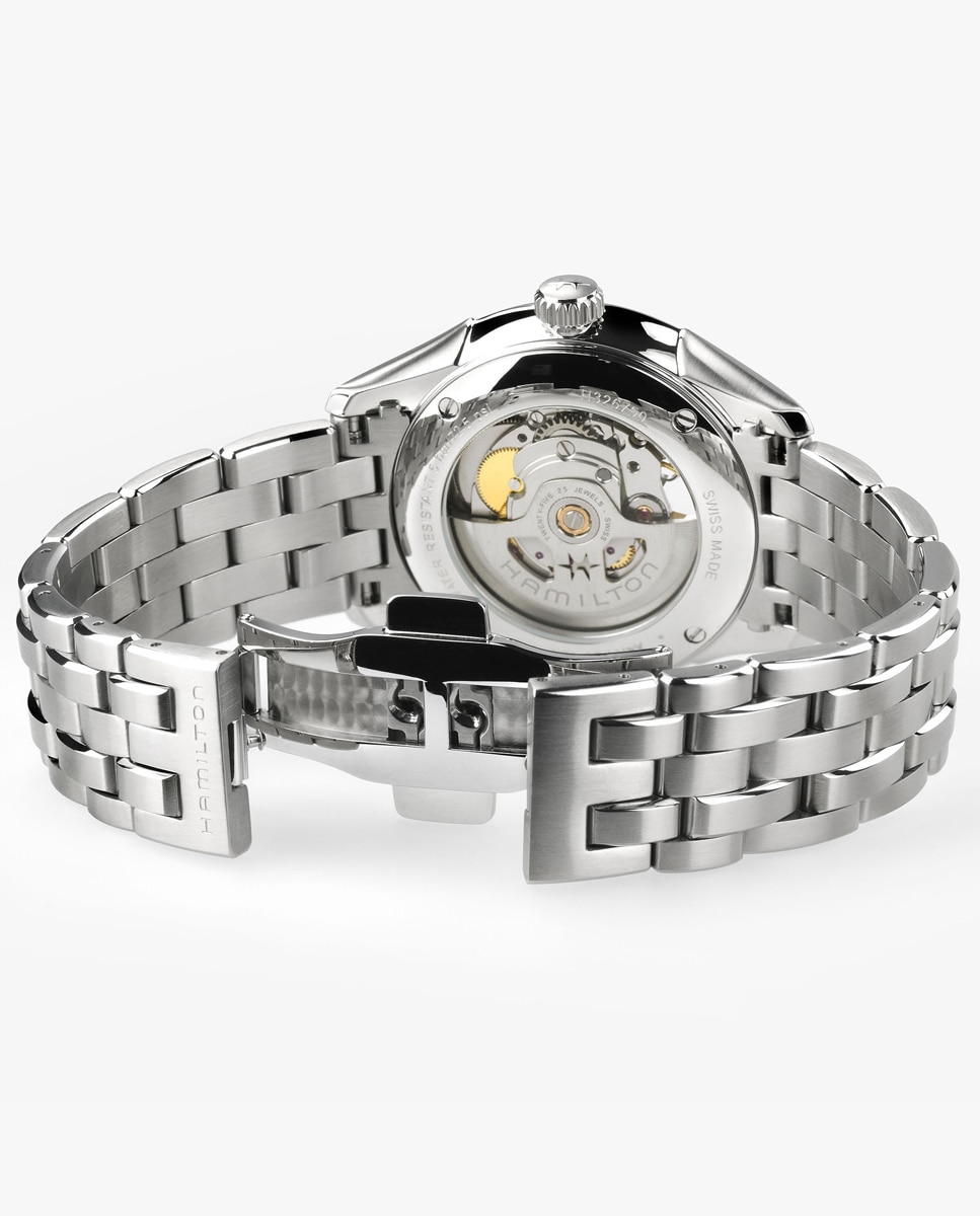 Reloj automático de hombre jazzmaster open heart de 40 mm dorado h32675101 de acero - Hamilton - Plateado Plateado-3