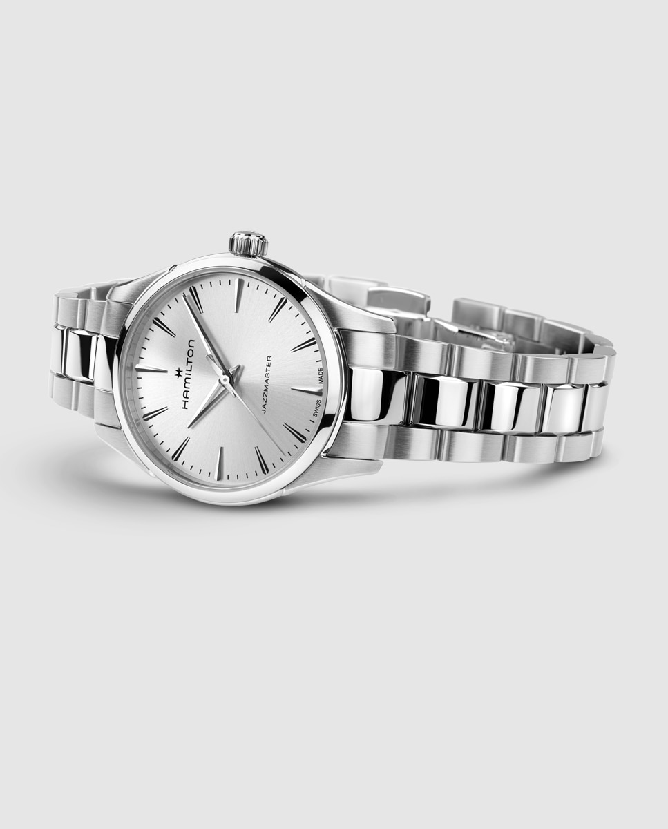 Reloj de mujer jazzmaster quartz de 32 mm h32301181 de acero - Hamilton - Plata Plata-2