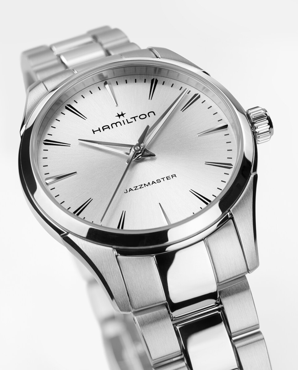 Reloj de mujer jazzmaster quartz de 32 mm h32301181 de acero - Hamilton - Plata Plata-4