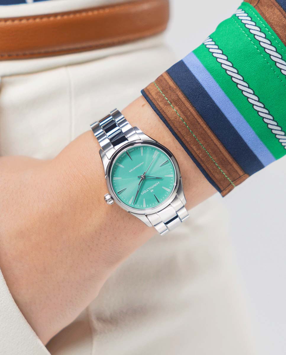 Imagen 5 de Reloj de mujer jazzmaster quartz de 32 mm h32301161 de acero - Hamilton - Plata Plata