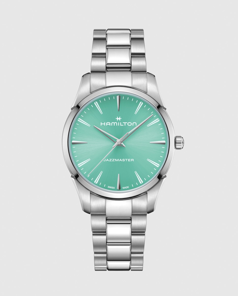 Imagen 0 de Reloj de hombre jazzmaster quartz de 40 mm h32461161 de acero Plata
