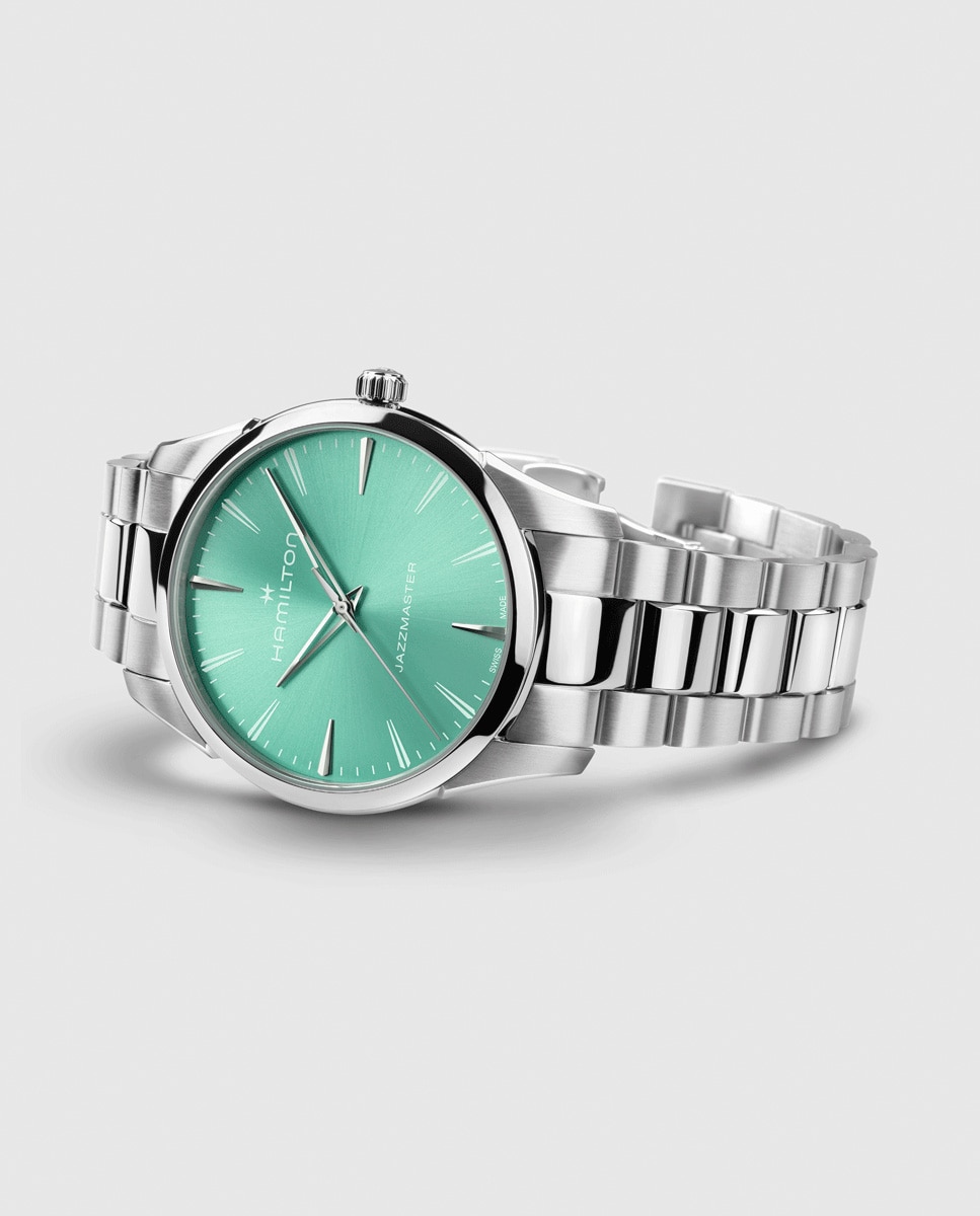 Reloj de hombre jazzmaster quartz de 40 mm h32461161 de acero - Hamilton - Plata Plata-2