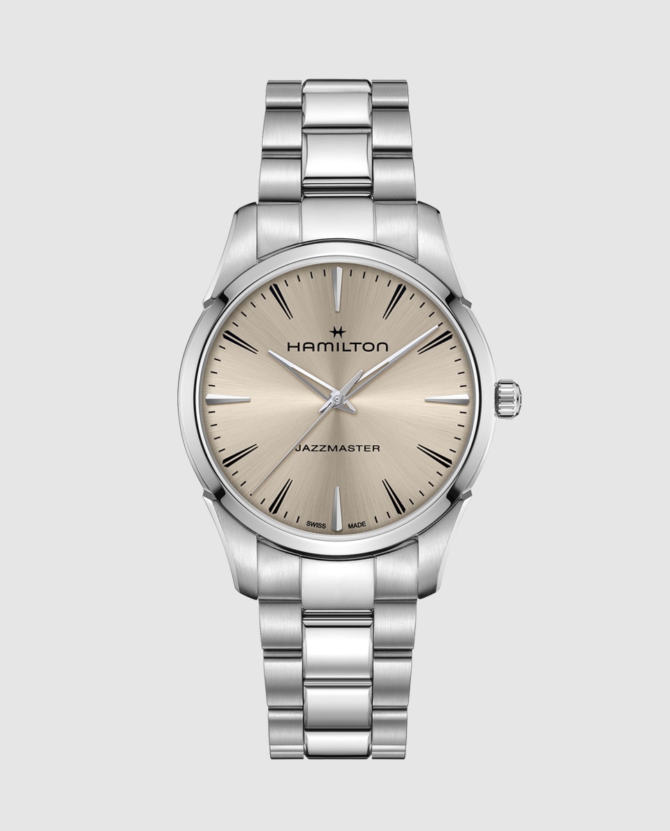 Reloj de hombre jazzmaster quartz de 40 mm h32461121 de acero
