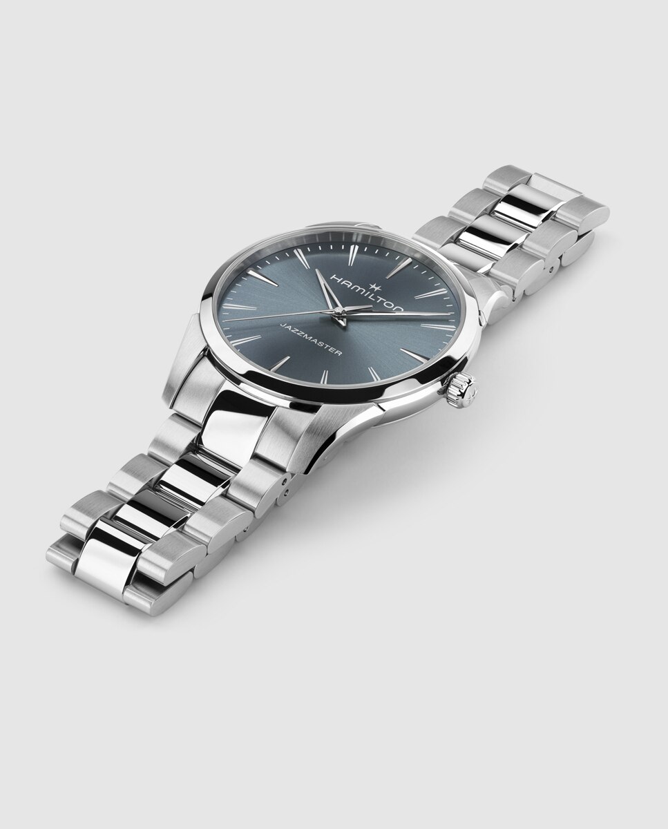 Reloj de hombre jazzmaster quartz de 40 mm h32461141 de acero - Hamilton - Plata Plata-3