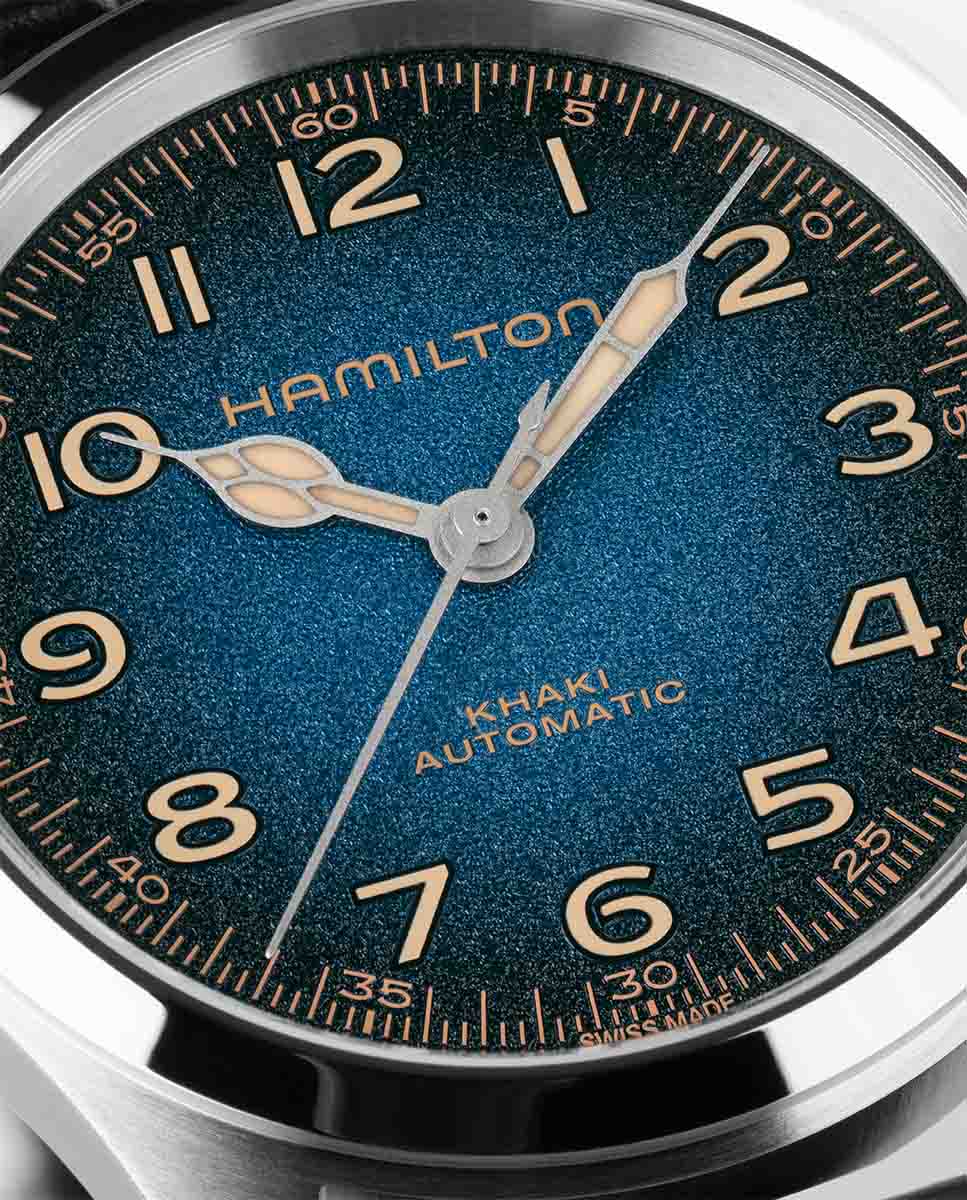 Imagen 3 de Reloj de hombre automático khaki field murph de 38 mm h70405740 con correa de piel - Hamilton - Negro Negro