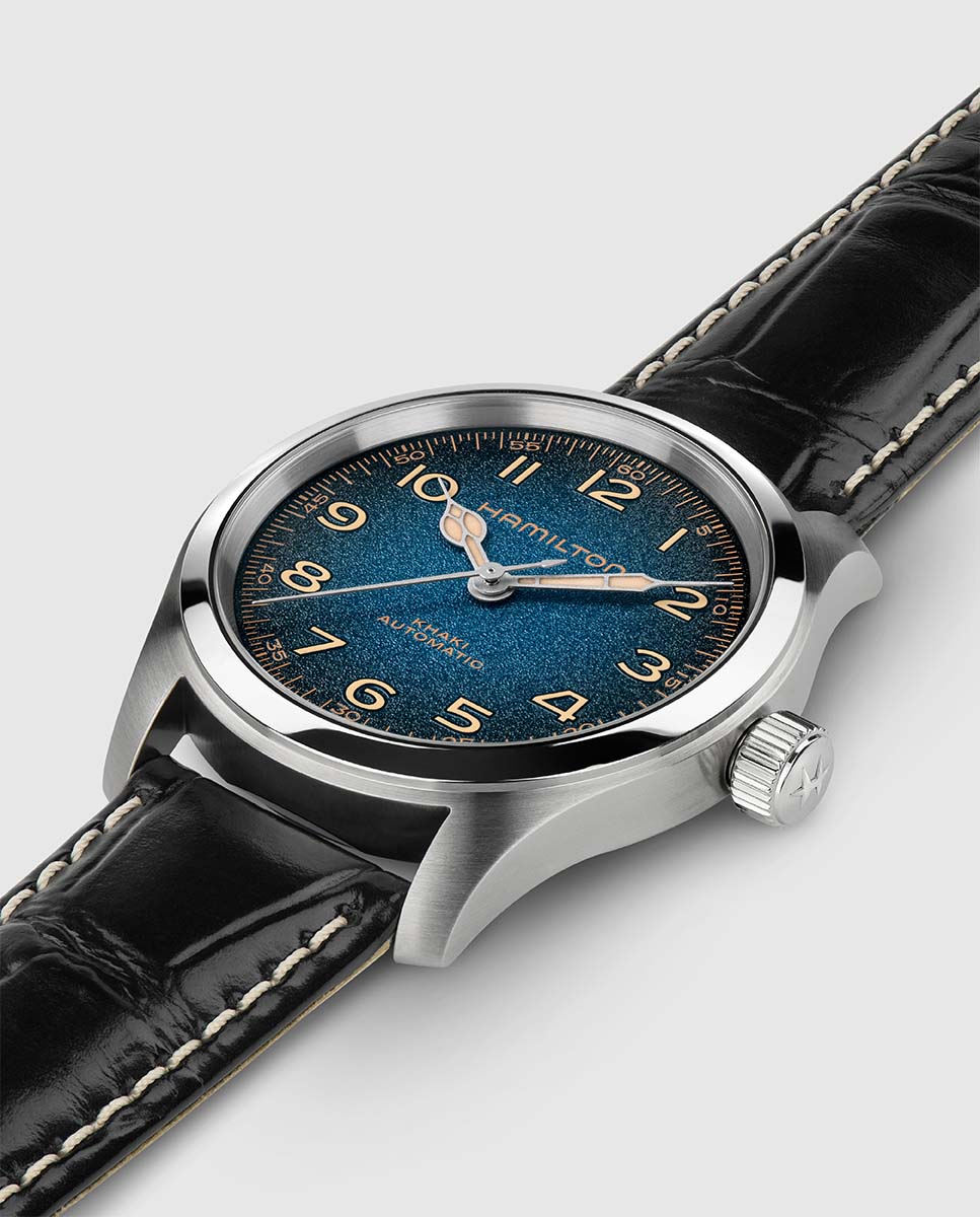 Imagen 4 de Reloj de hombre automático khaki field murph de 38 mm h70405740 con correa de piel - Hamilton - Negro Negro
