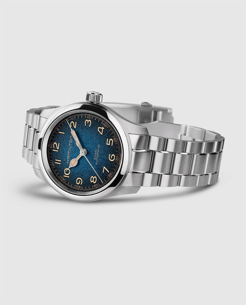 Imagen 5 de Reloj de hombre automático khaki field murph de 38 mm h70405140 con brazalete metálico - Hamilton - Plata Plata