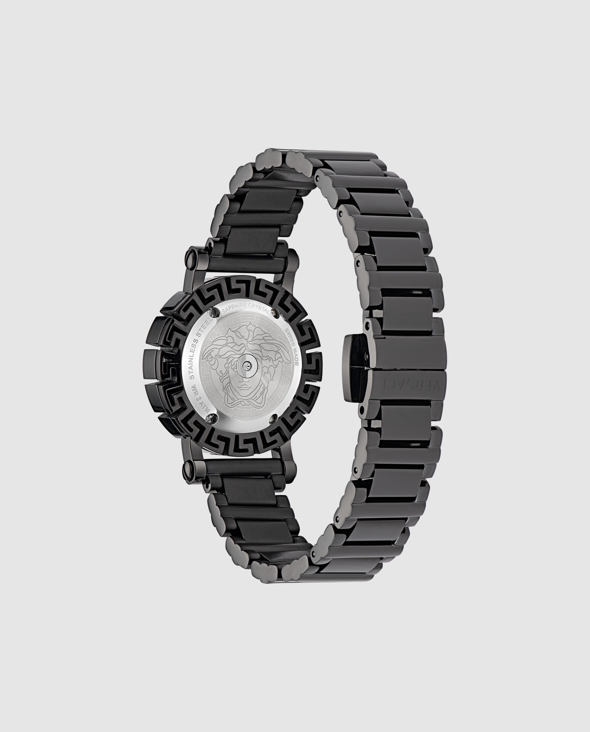 Reloj de mujer Greca glam VE2Q00522 de acero y correa - Versace - Negro Negro-3