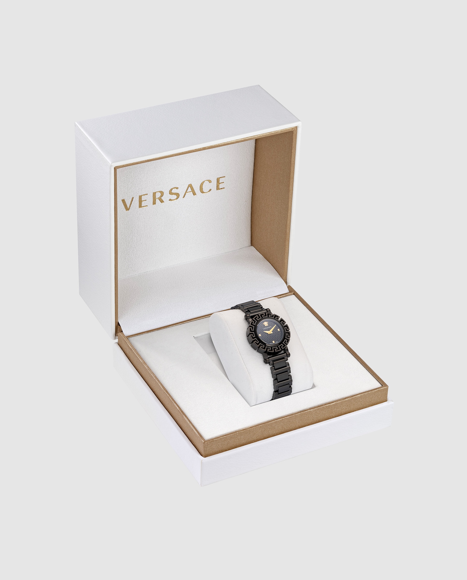 Reloj de mujer Greca glam VE2Q00522 de acero y correa - Versace - Negro Negro-5