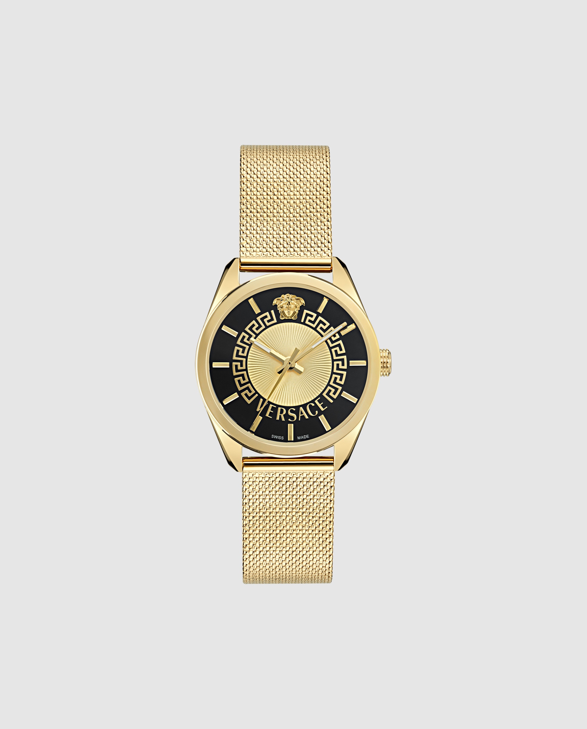 Reloj de mujer New v-circle VE8A00424 de acero y correa dorada - Versace - Oro Oro-1