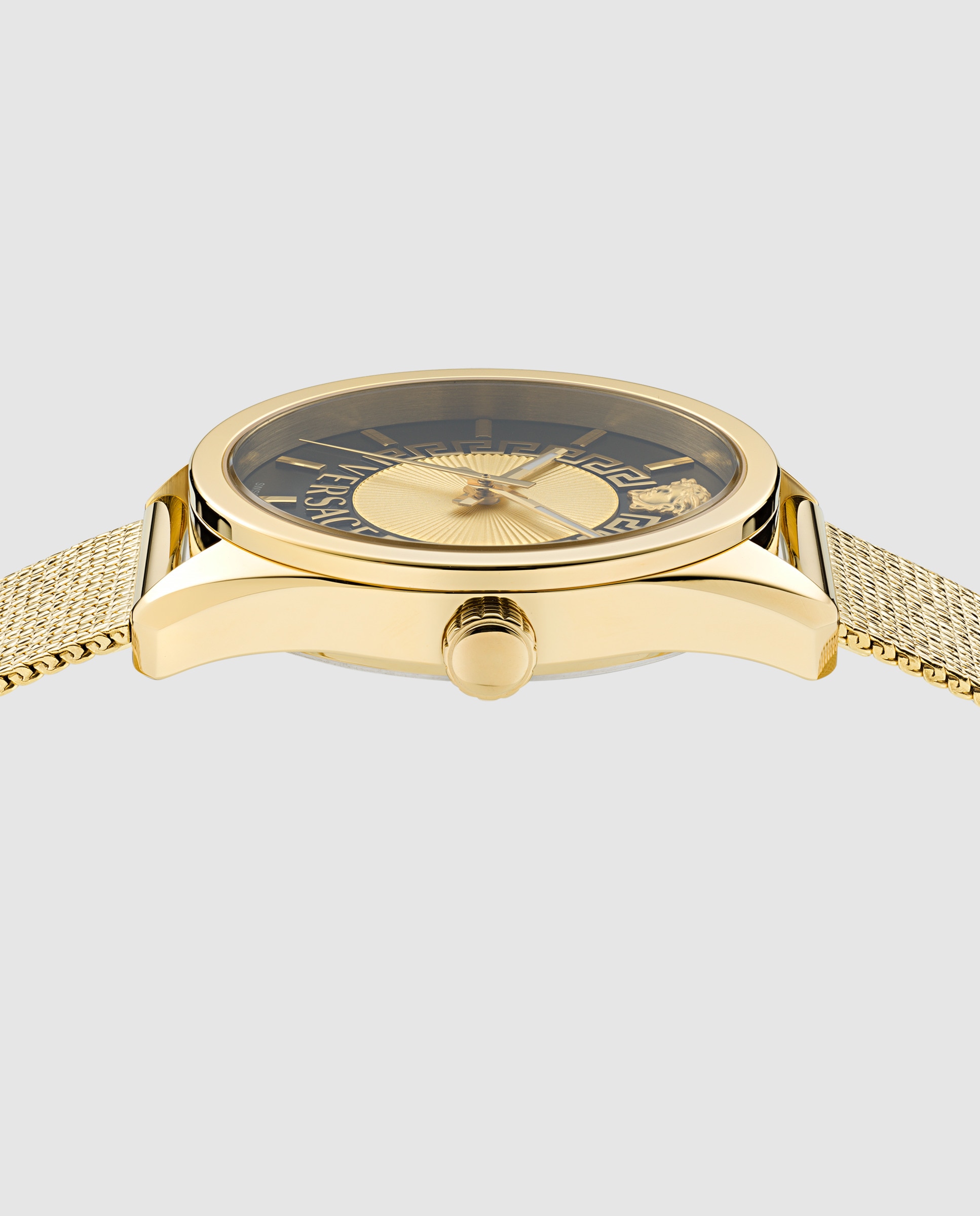 Reloj de mujer New v-circle VE8A00424 de acero y correa dorada - Versace - Oro Oro-2