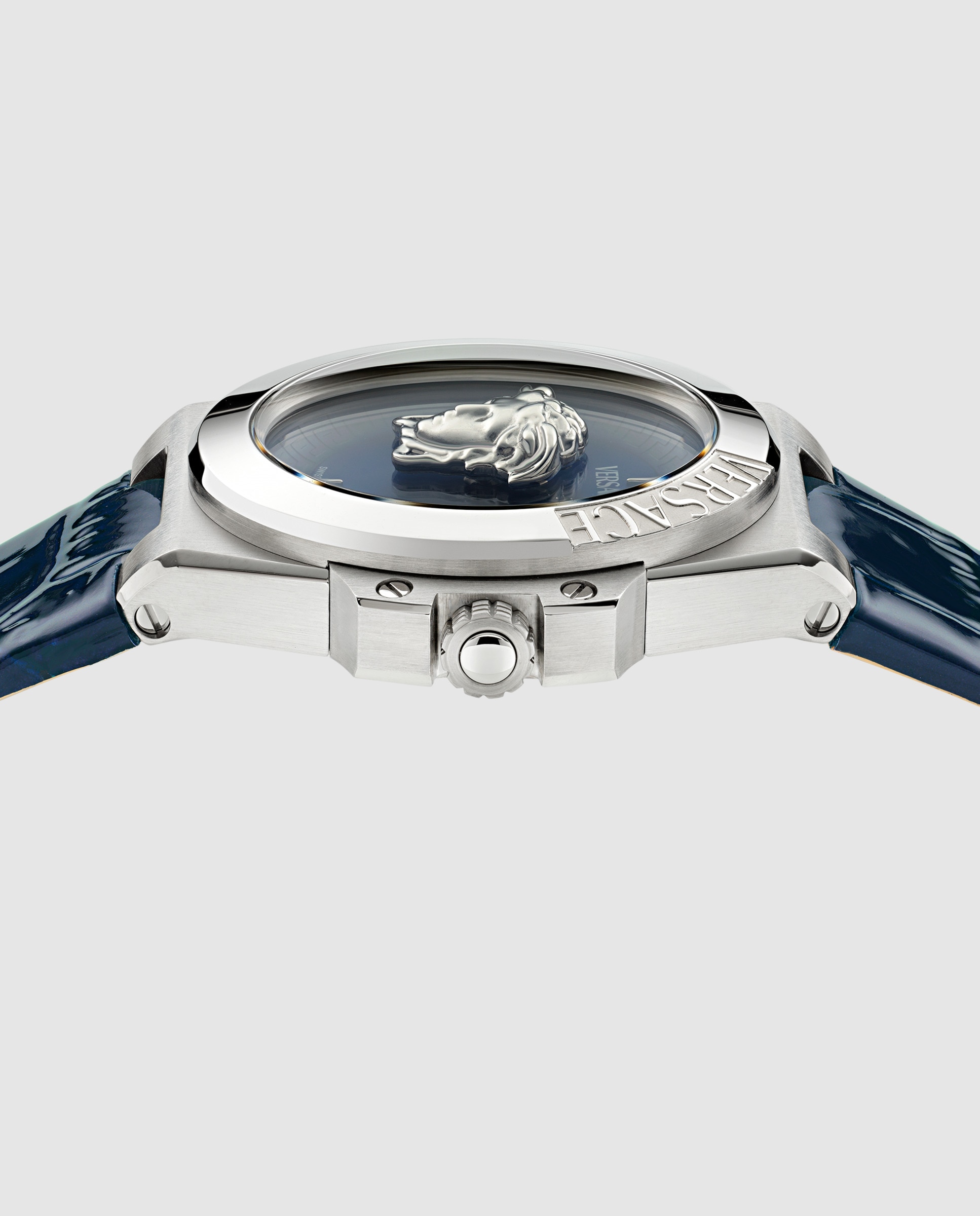 Reloj de mujer Hera VE8D00124 de piel y correa - Versace - Azul Azul-2