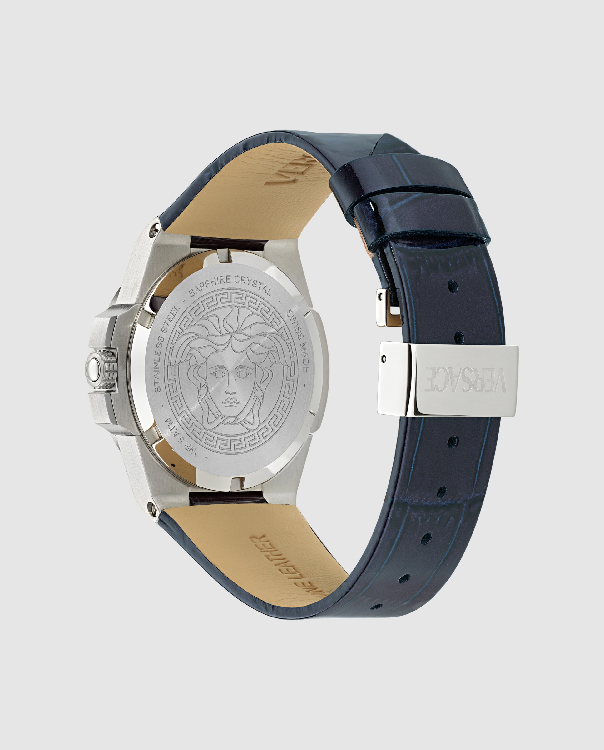 Reloj de mujer Hera VE8D00124 de piel y correa - Versace - Azul Azul-3
