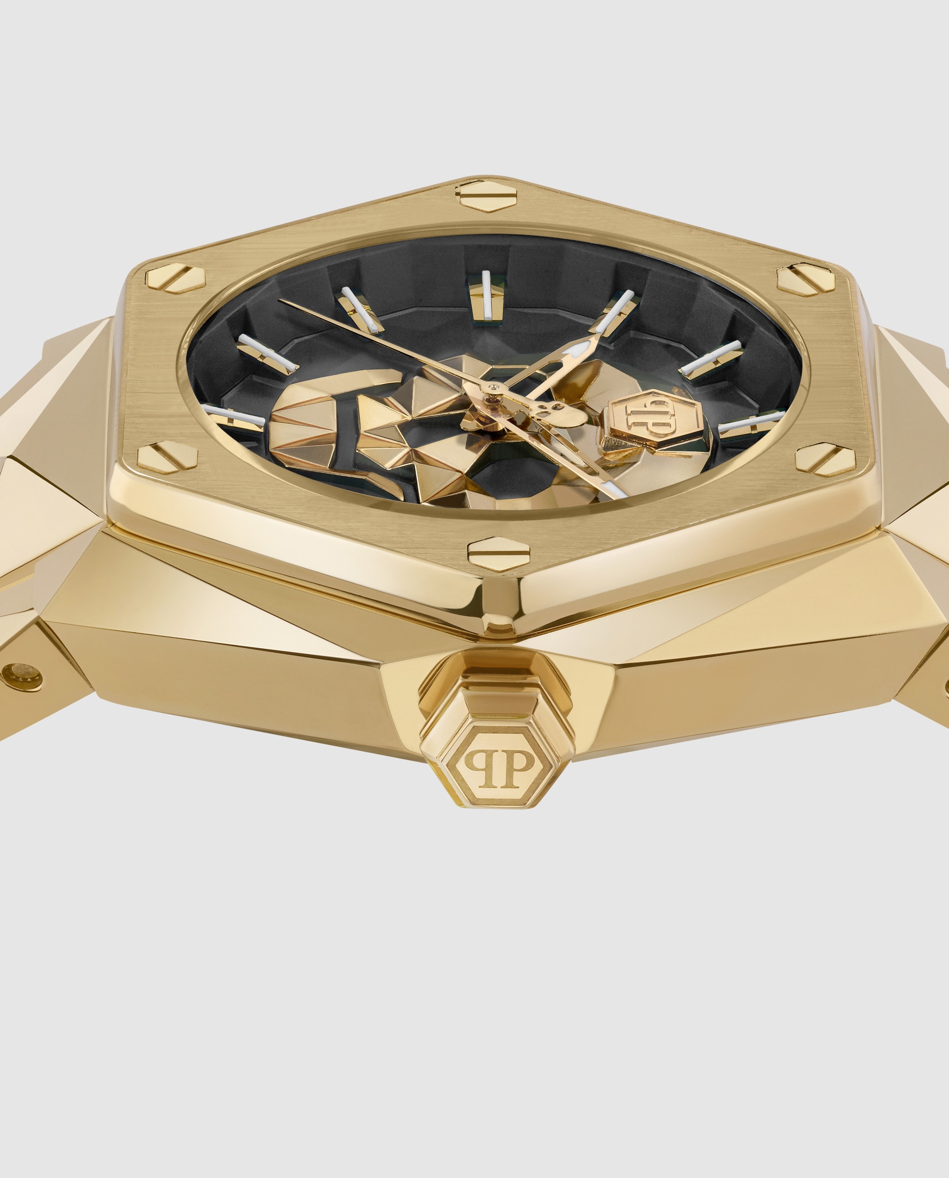 Reloj de mujer $kull spikes lady pwada0524 de acero y correa dorada - Philipp Plein - Oro Oro-2