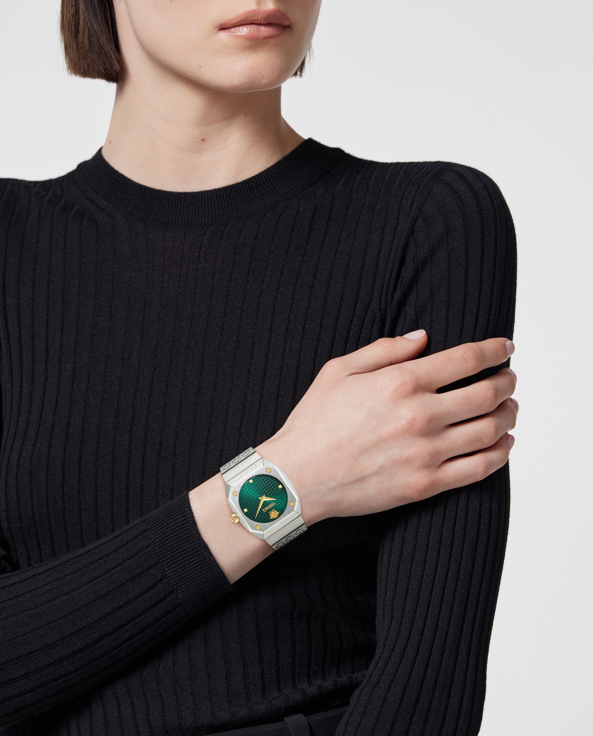 Reloj de mujer Antares lady VE9E00424 de acero y correa plateada/gris - Versace - Plata Plata-4