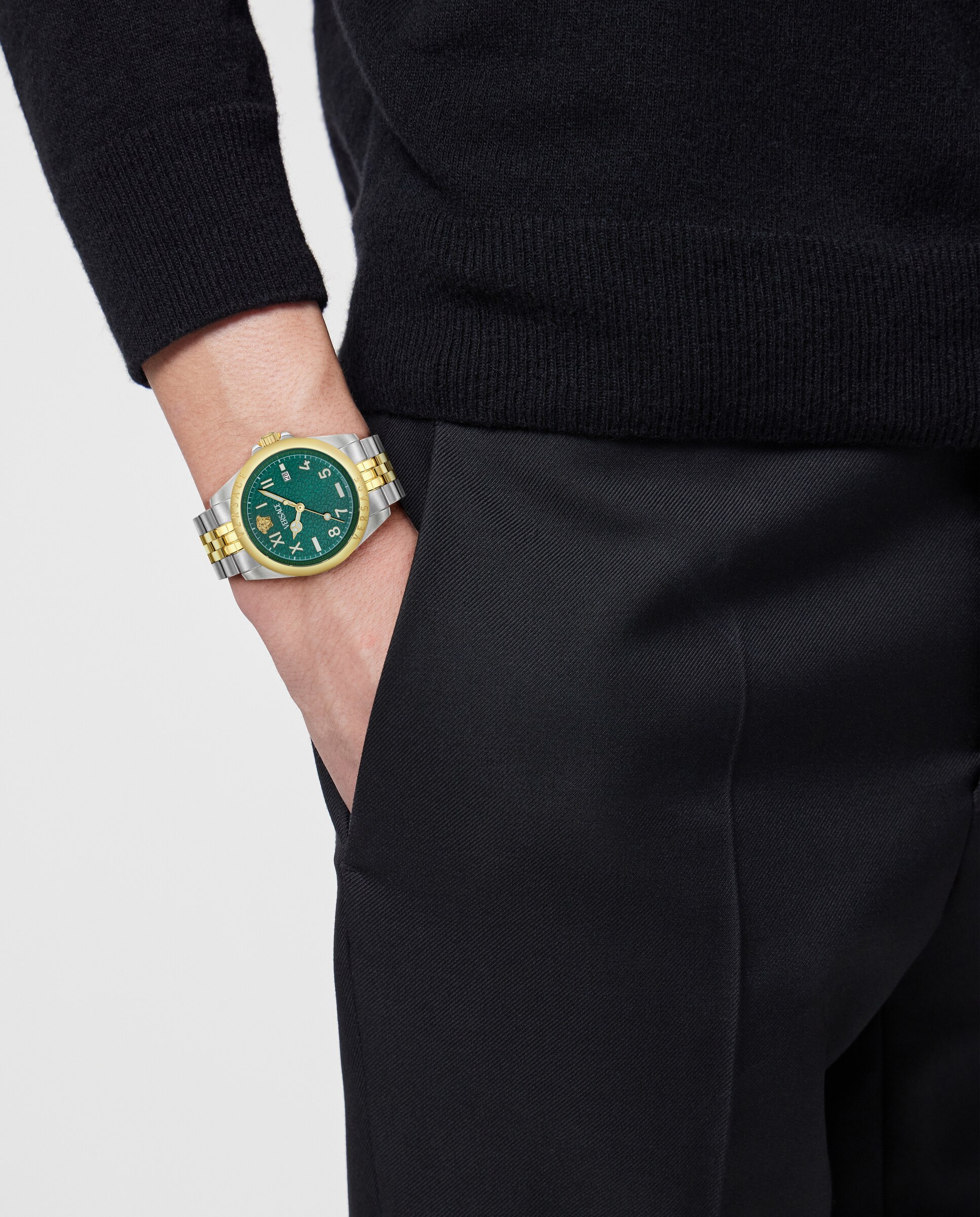 Reloj de hombre anteo ve9h00524 de acero y correa plateada/gris - Versace - Plata Plata-4