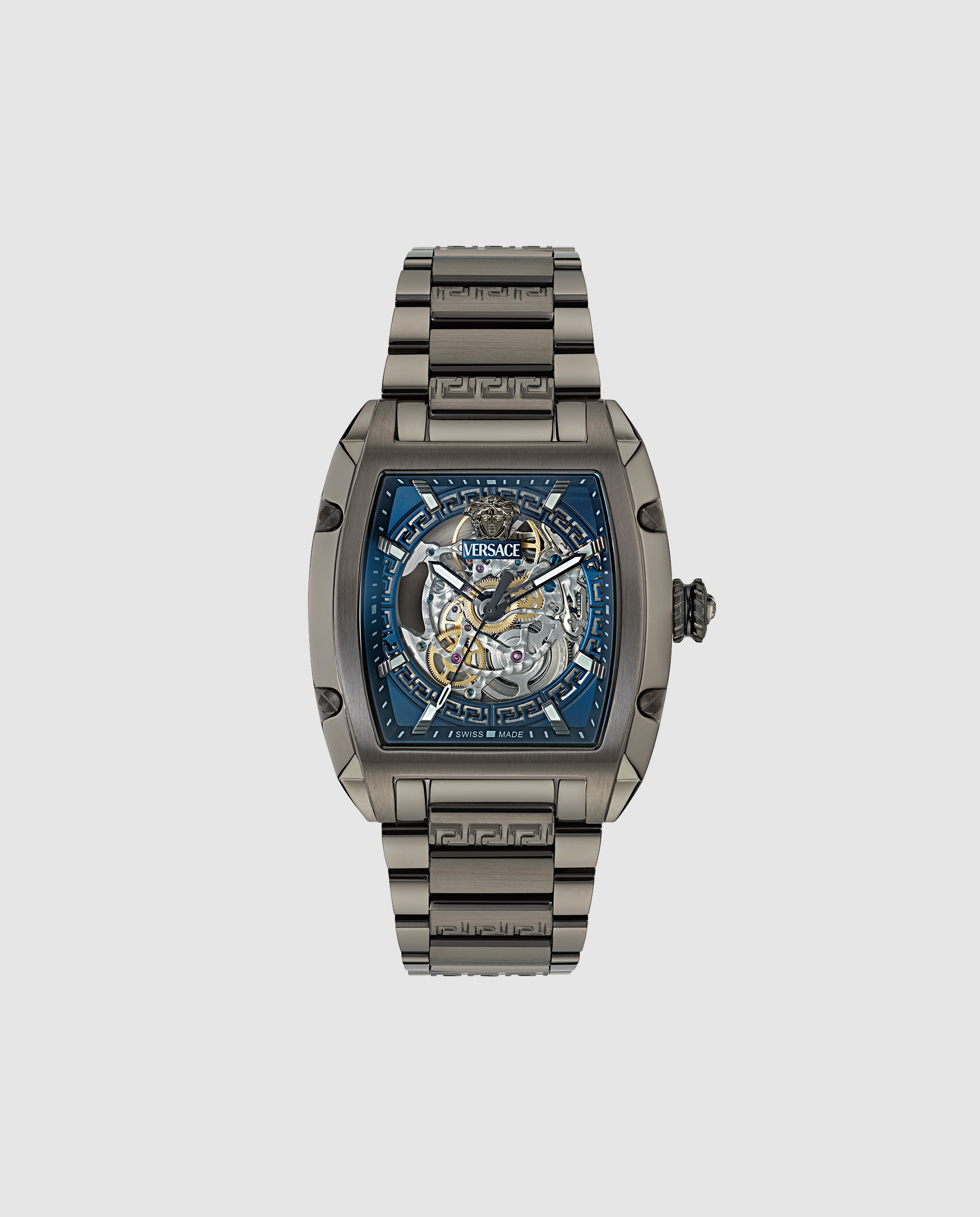 Reloj de hombre Dominus sktl VE9J00224 automático de acero y correa - Versace - Gris Gris-1