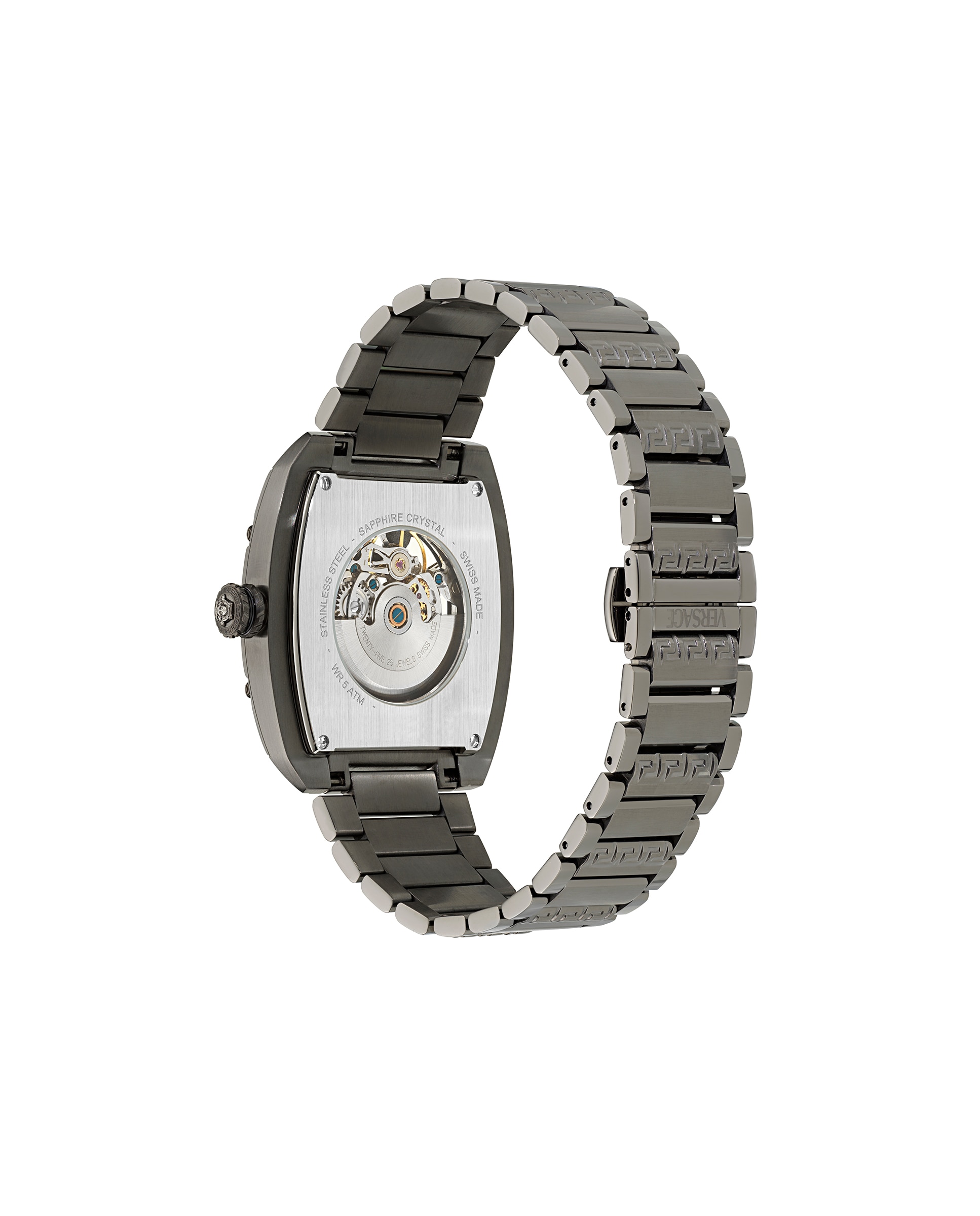 Reloj de hombre Dominus sktl VE9J00224 automático de acero y correa - Versace - Gris Gris-2
