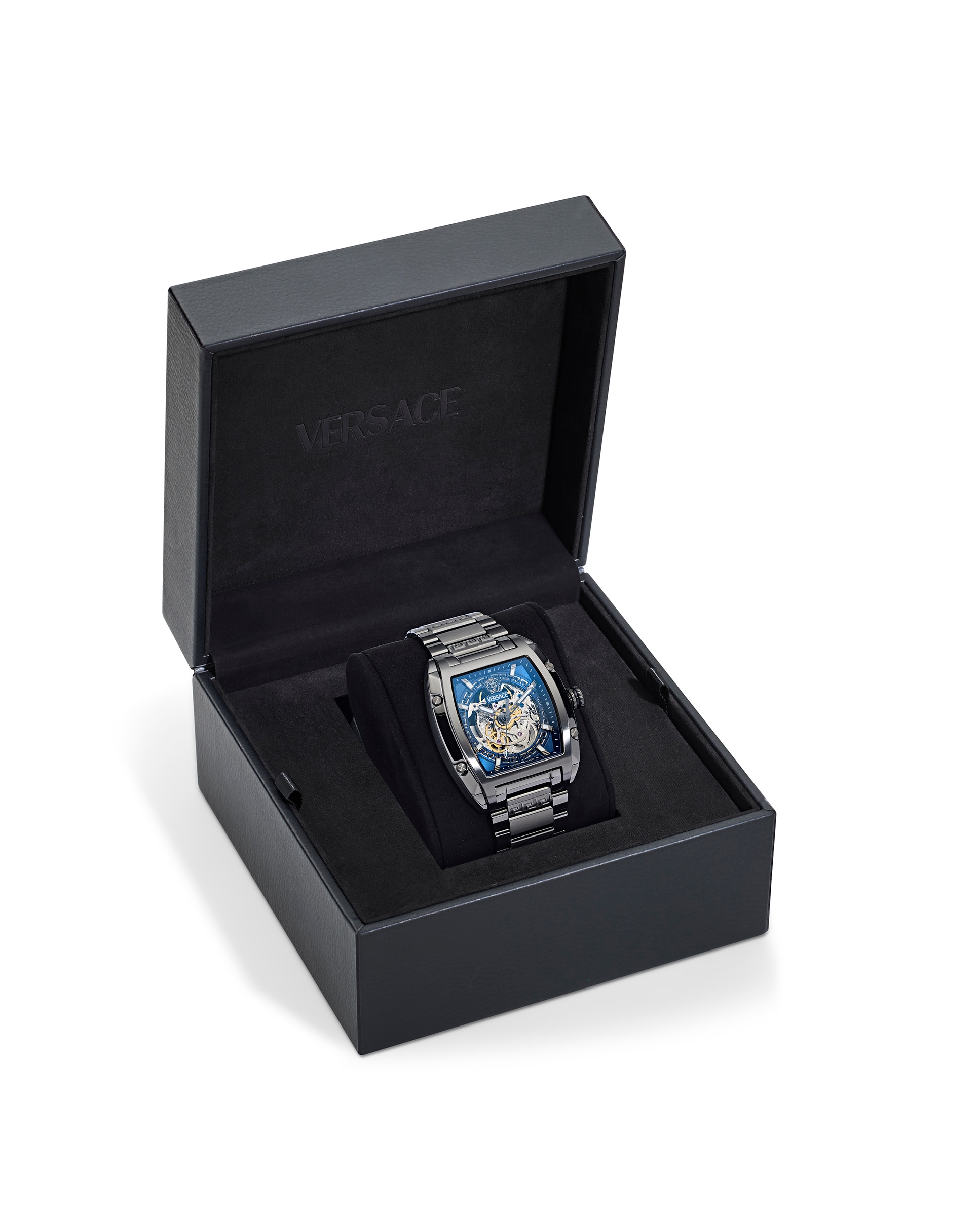 Reloj de hombre Dominus sktl VE9J00224 automático de acero y correa - Versace - Gris Gris-4