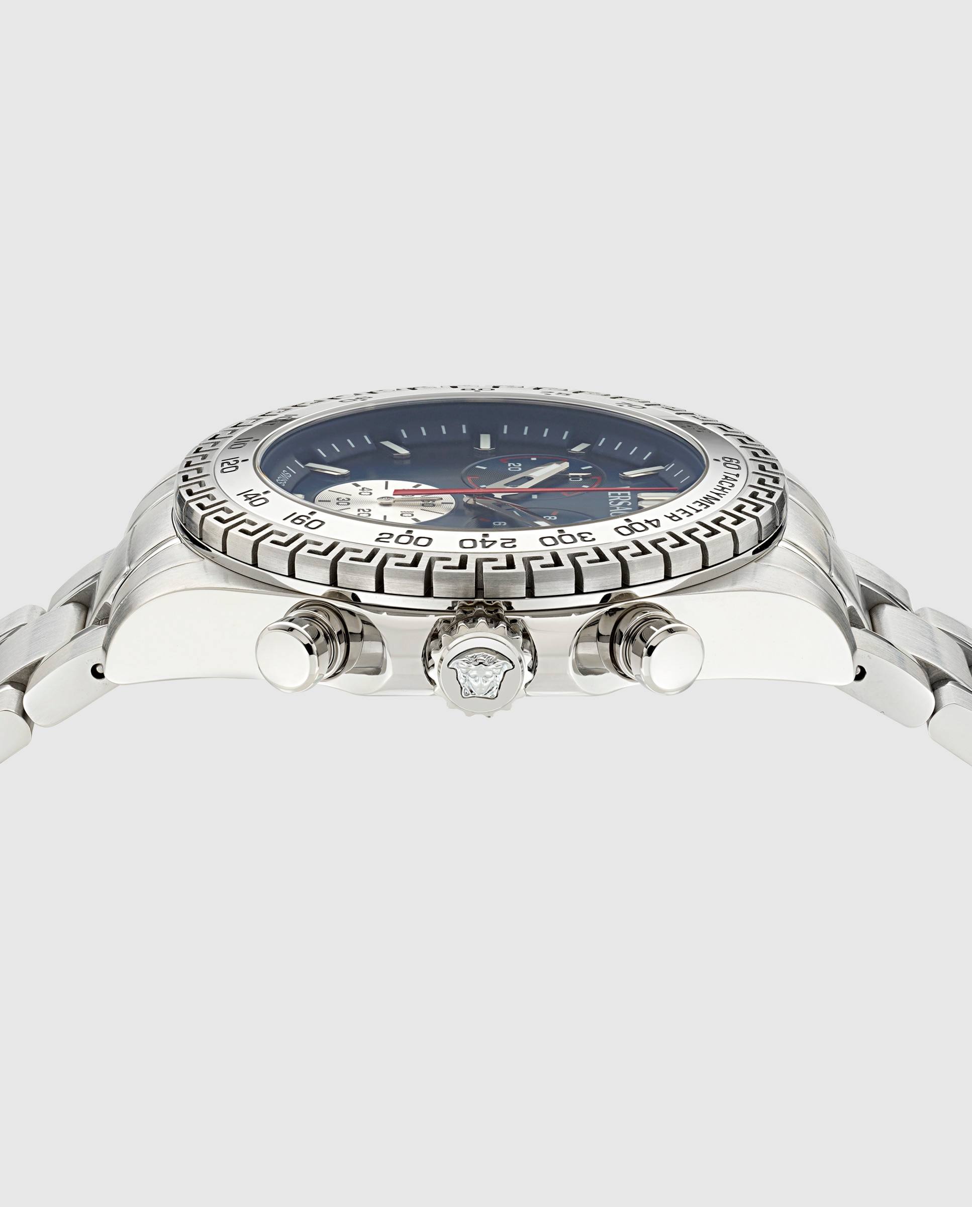 Reloj de hombre chrono x ve9k00324 de acero y correa plateada/gris - Versace - Plata Plata-2