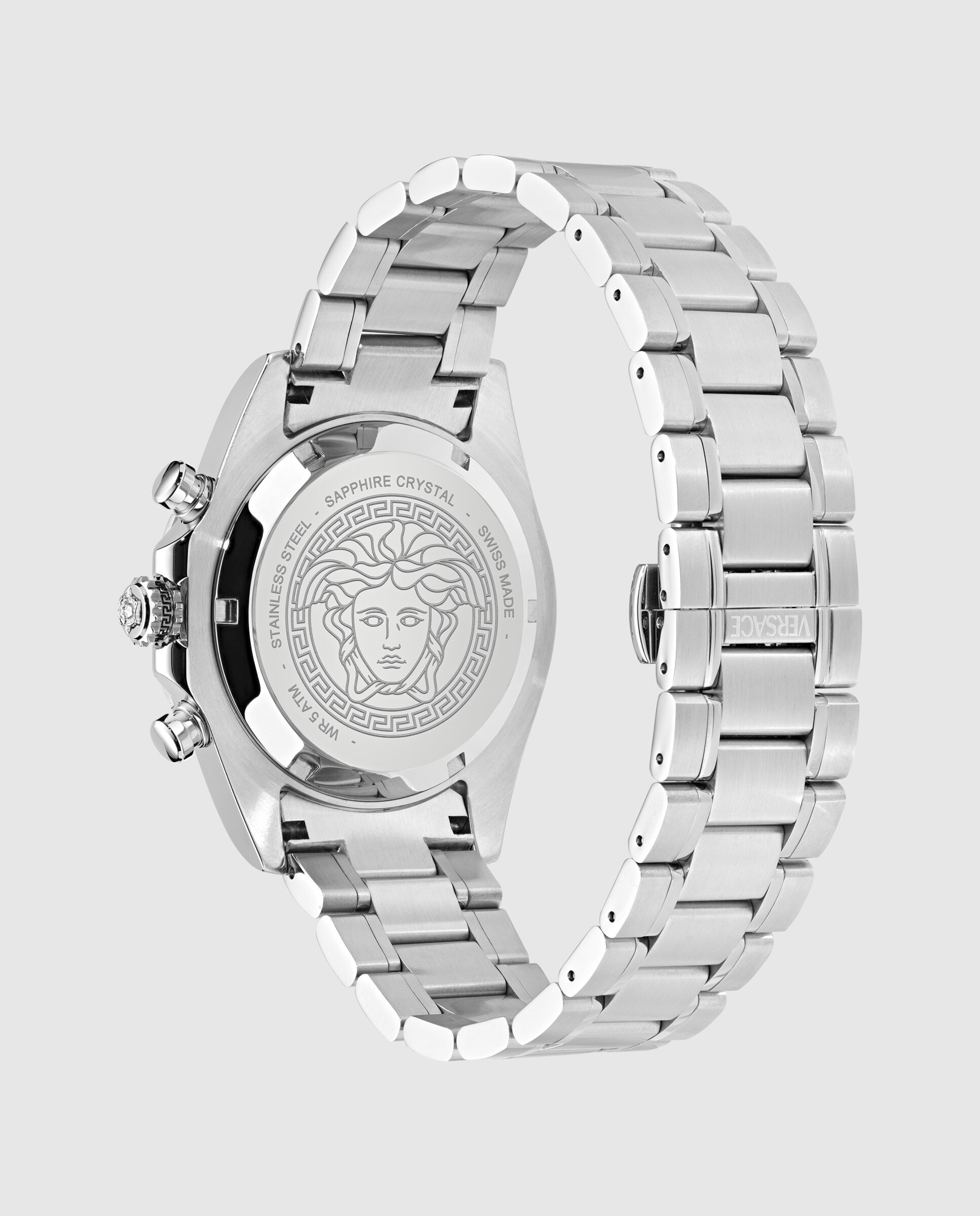 Reloj de hombre chrono x ve9k00324 de acero y correa plateada/gris - Versace - Plata Plata-3
