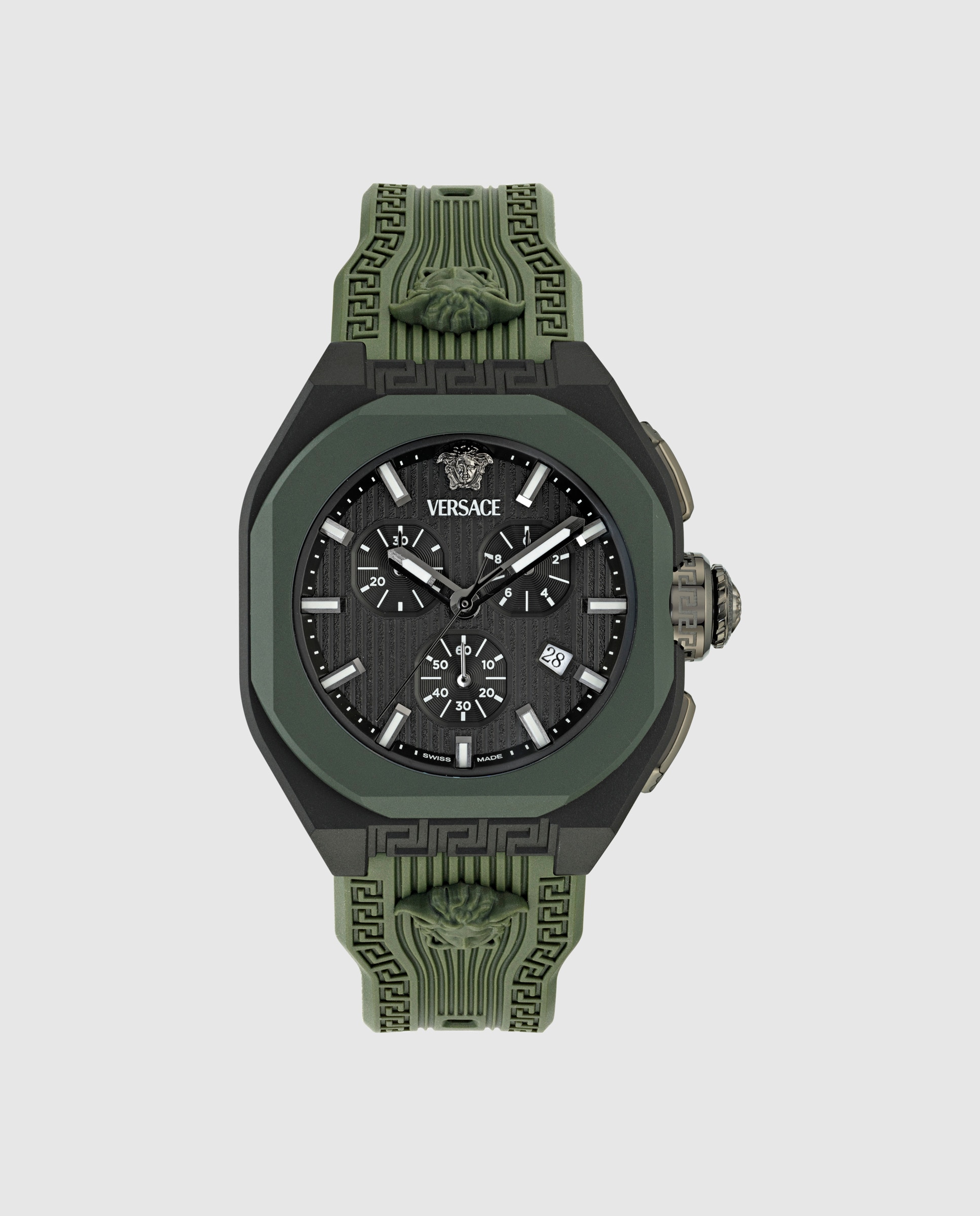 Imagen 0 de Reloj de hombre v-legend chr ve9l00324 de poliuretano y correa verde Verde