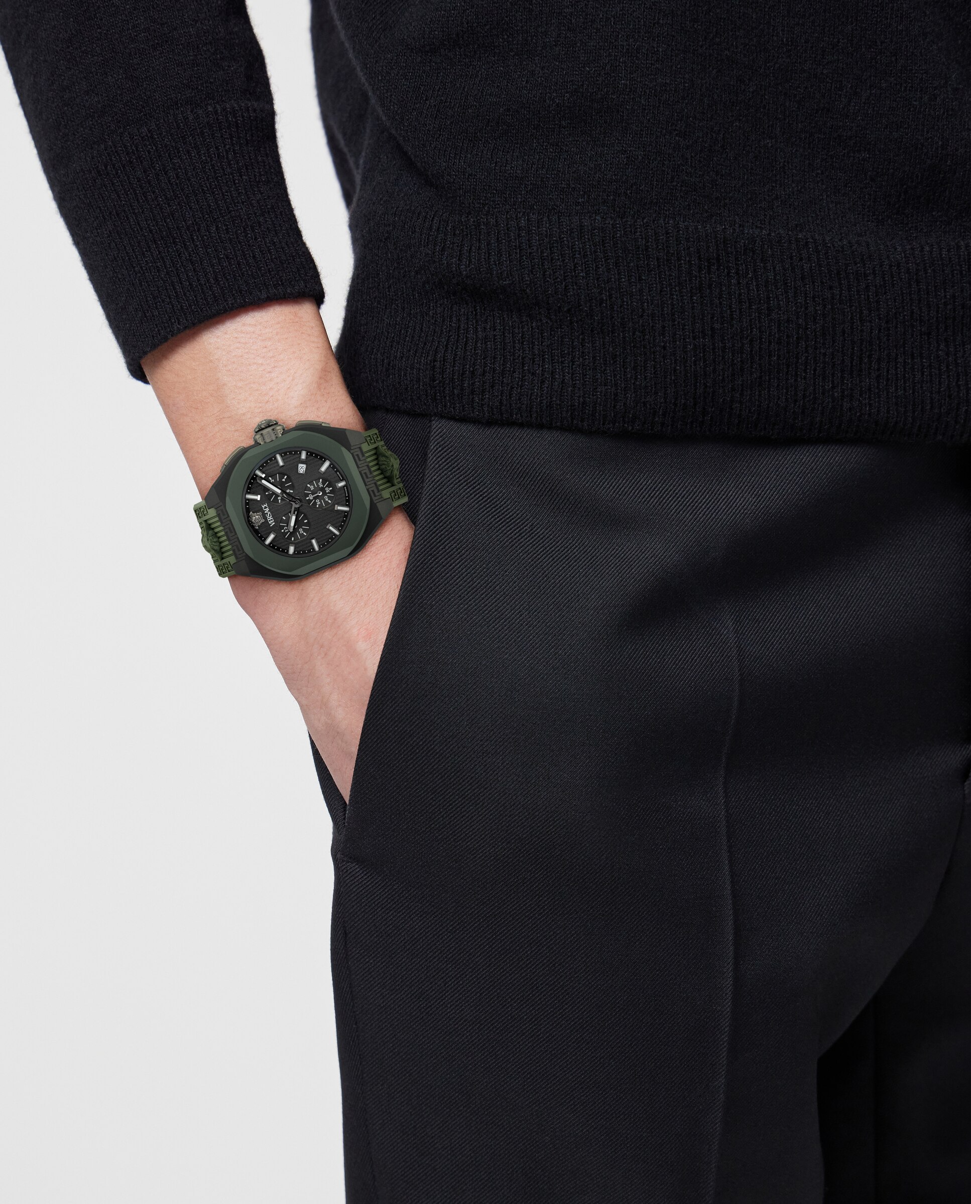 Reloj de hombre v-legend chr ve9l00324 de poliuretano y correa - Versace - Verde Verde-4