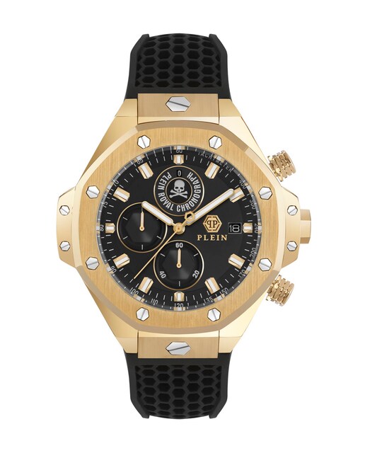 Imagen 0 de Reloj de hombre Plein chr royal sport PWLFA0325 de silicona y correa negra